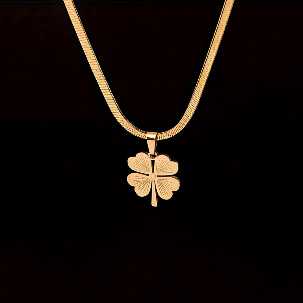 Lucky Golden Clover Pendant