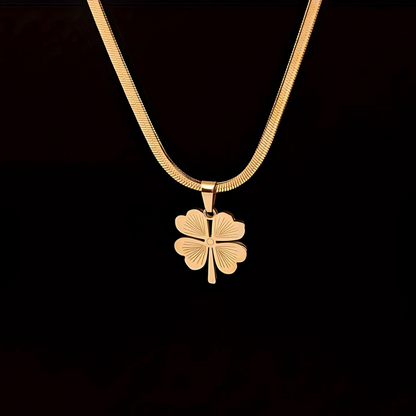 Lucky Golden Clover Pendant